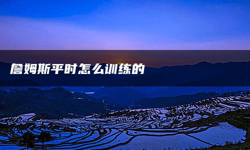 詹姆斯平时怎么训练的