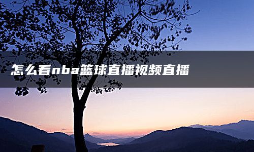 怎么看nba篮球直播视频直播