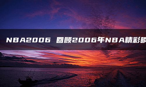 NBA2006 回顾2006年NBA精彩瞬间