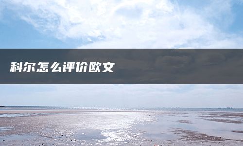 科尔怎么评价欧文