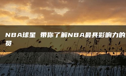 NBA球星 带你了解NBA最具影响力的球员