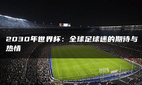 2030年世界杯：全球足球迷的期待与热情