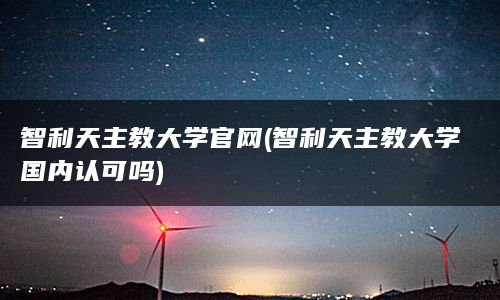 智利天主教大学官网(智利天主教大学国内认可吗)